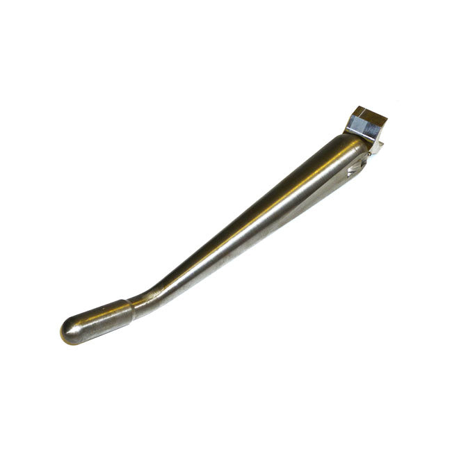 Weld-On Diamond Jiffy Stand, Plain Steel Kickstand Kustom Tech