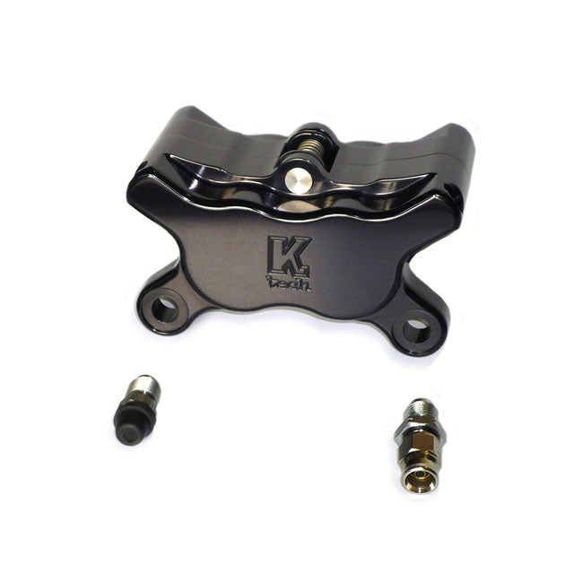 4 Piston Brake Caliper, Black Brake Calipers Kustom Tech Default Title