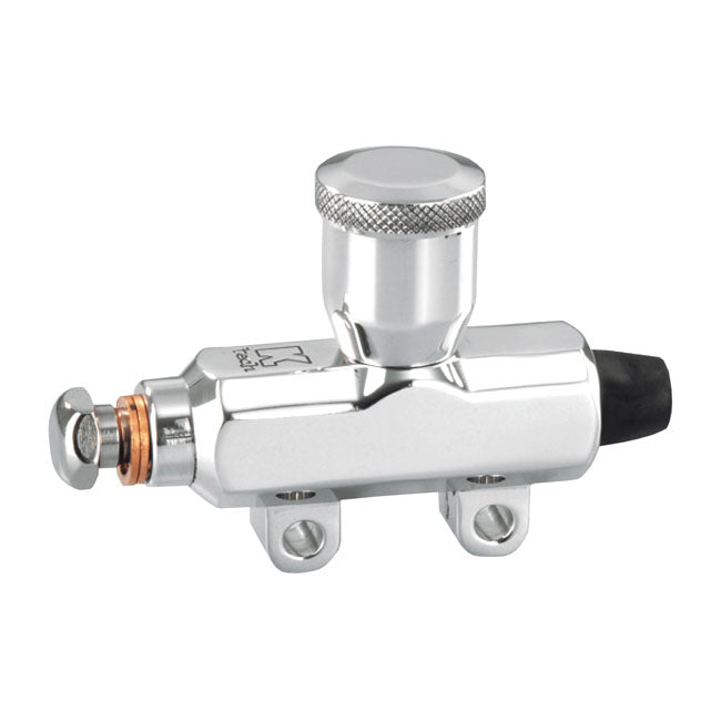 Kustom Tech Custom Rear Master Cylinder Hydraulic, Polished Master Cylinder Brake Rear Kustom Tech