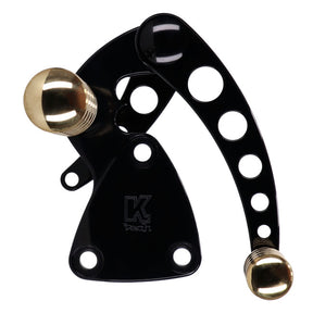 Kustom Tech Vintage Style Forward Controls. Black & Brass - 00-17 Softail Forward Controls Kustom Tech