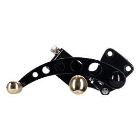 Vintage Style Forward Controls. Black & Brass - 00-17 Softail Foot Control Kit Kustom Tech