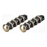 Kustom Tech Vintage Rider Foot Pegs, Black & Brass Footpegs Kustom Tech