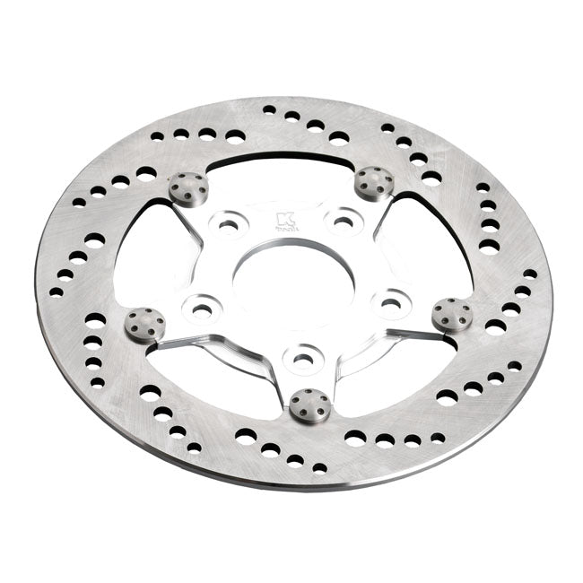 Kustom Tech Front Right Brake Rotor 8.5" Stainless, Polished Center Brake Rotors Misc Kustom Tech