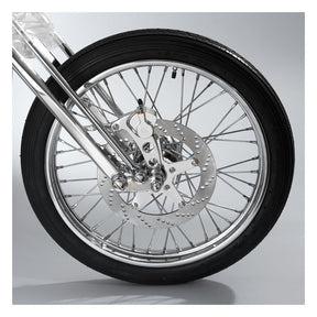 Kustom Tech 2 Piston Caliper & Bracket 11,5” For Springer Right Side, Polished Rear Brake Systems Kustom Tech