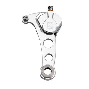 Kustom Tech 2 Piston Caliper & Bracket 11,5” For Springer Right Side, Polished Rear Brake Systems Kustom Tech