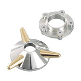 Kustom Tech Spinner Wheel Hub Cover, Aluminum & Brass Hub Covers Kustom Tech