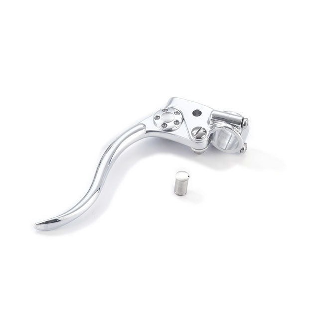 Kustom Tech Deluxe Mechanical Clutch Lever Assembly, Polished Levers Clutch Assy Kustom Tech