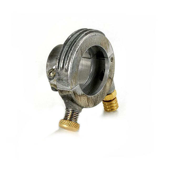 Kustom Tech Deuxe External Throttle Housing 7/8", Raw Aluminum Throttle Housings Kustom Tech