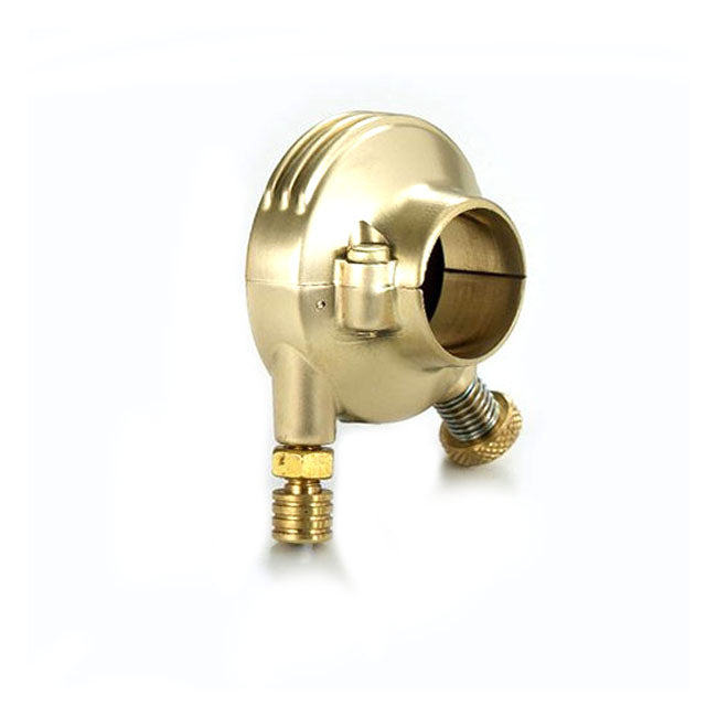 Kustom Tech Deluxe External Throttle Housing 1", Satin Brass Throttle Housings Kustom Tech
