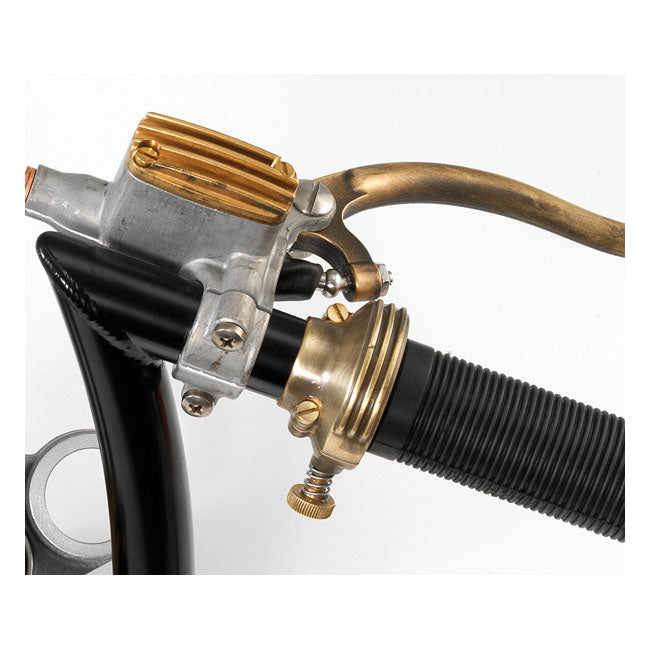 Deluxe External Throttle Housing 1", Raw Brass Throttle Bodies Kustom Tech Default Title