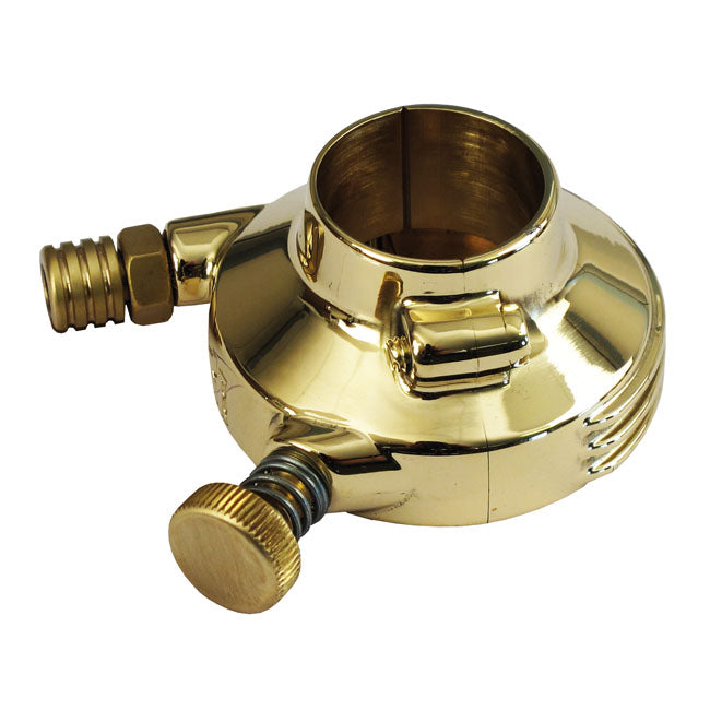 Kustom Tech Deluxe External Throttle Housing 7/8", Polished Brass Throttle Housings Kustom Tech