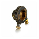 Kustom Tech Deuxe External Throttle Housing 7/8", Raw Brass Throttle Clamps Kustom Tech