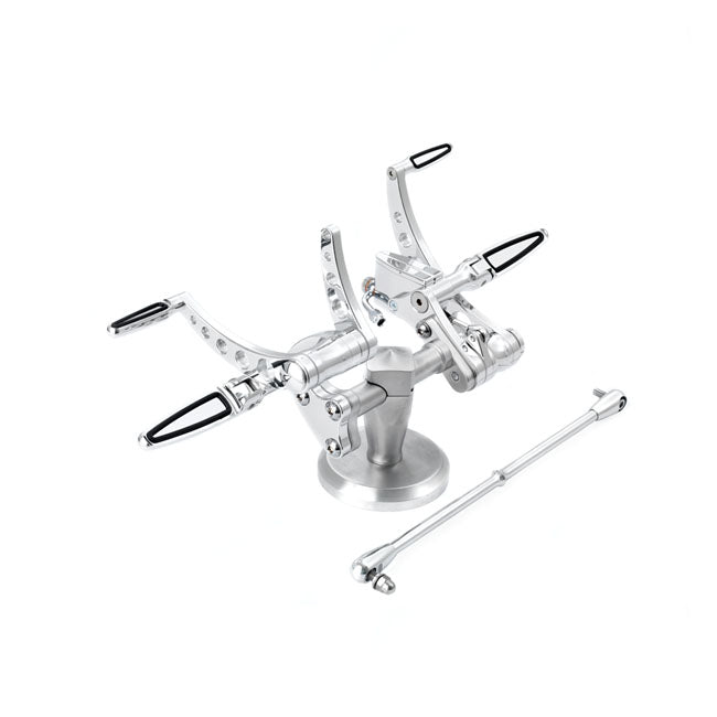 Kustom Tech Classic Style Forward Foot Control, Polished - 86-99 FXST Forward Controls Kustom Tech