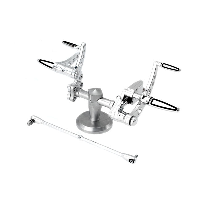 Classic Style Forward Foot Control, Polished - 86-99 FXST Foot Control Kit Kustom Tech