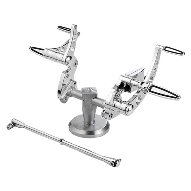 Classic Style Forward Foot Control, Polished - 00-17 Softail Foot Control Kit Kustom Tech Default Title