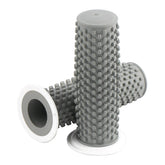 Kustom Tech Kustom Grips, Gray With White Flange Grips Kustom Tech