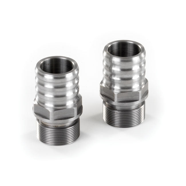 Ribbed Fork Tube Caps M34 X 1.5 For 39mm Fork Fork Tube Caps Kustom Tech Default Title