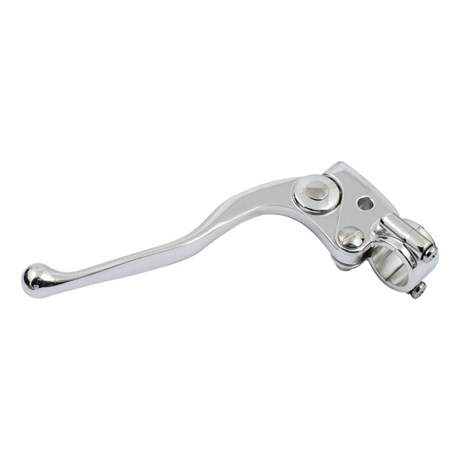 Kustom Tech Classic Clutch Lever Assembly, Polished Levers Clutch Assy Kustom Tech