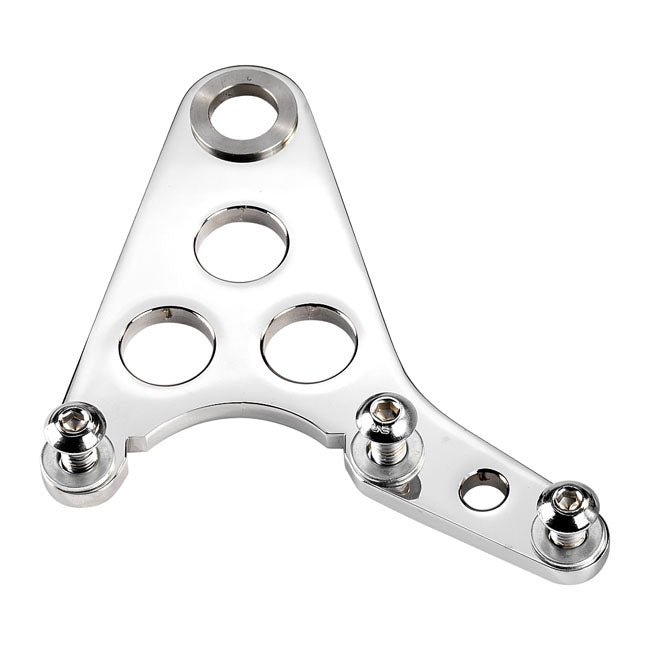 Kustom Tech Super Freni Rear Caliper Bracket, Polished - Rigid frames Brake Caliper Brackets Kustom Tech