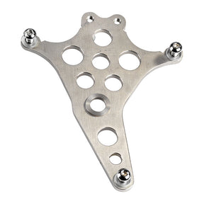 Super Freni Rear Dual Caliper Bracket, Raw - Swingarm Brake Caliper Mount Kustom Tech