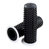 Kustom Tech Kustom Grips, Black With White Flange Grips Kustom Tech