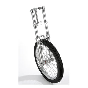 Kustom Tech Dragster Style Fork Brace, Polished - FXR & Dyna & Sportster Fork Braces Kustom Tech