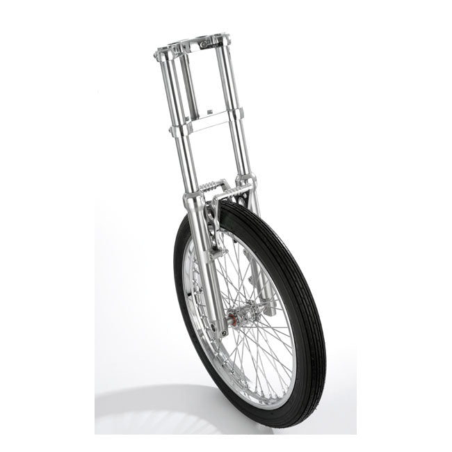 Kustom Tech Dragster Style Fork Brace, Polished - FXR & Dyna & Sportster Fork Braces Kustom Tech