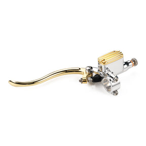 Deluxe Line Clutch Master Cylinder 14mm, Aluminium & Brass Polished Master Cylinder Kustom Tech