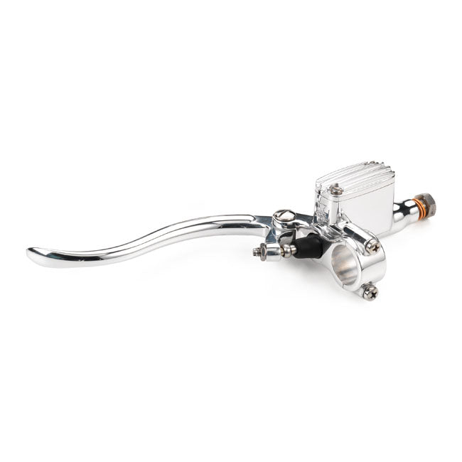 Kustom Tech Deluxe Line Clutch Master Cylinder 14mm, Aluminium Polished Levers Clutch Assy Kustom Tech