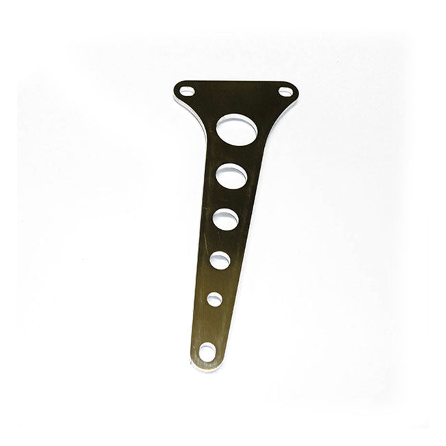 Kustom Tech Anchor Bracket For Mini Drum Brake, Raw - Showa Frontend Brake Drum Mount Kits Kustom Tech