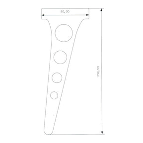 Kustom Tech Anchor Bracket Custom, Stainless Steel For Mini Drum Brake Brake Drum Mount Kits Kustom Tech