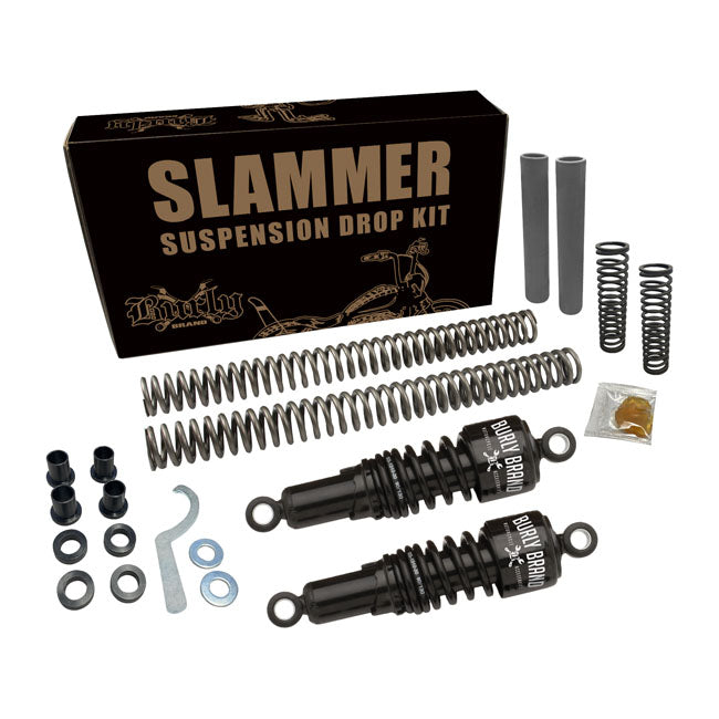Burly Brand Lowering Kit Slammer Complete Black Lowering Kits Burly Brand