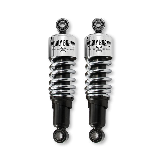 Burly, Slammer 10.5" lowering shocks. Chrome SHOCK ABSORBERS Burly