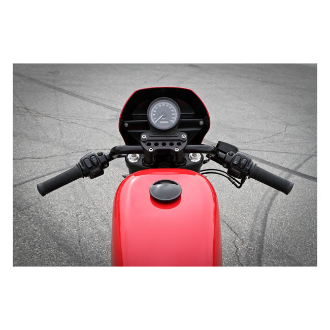Burly, 1" Clubman bar. Black HANDLEBARS Burly Brand