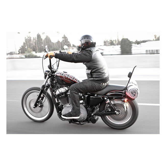 Burly Brand Sissy Bar Short Black Powder Coated Sissy Bars Burly Brand