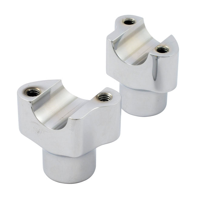 Wild1, Chubby risers. Straight. 1.5" rise. Chrome Risers Wild1