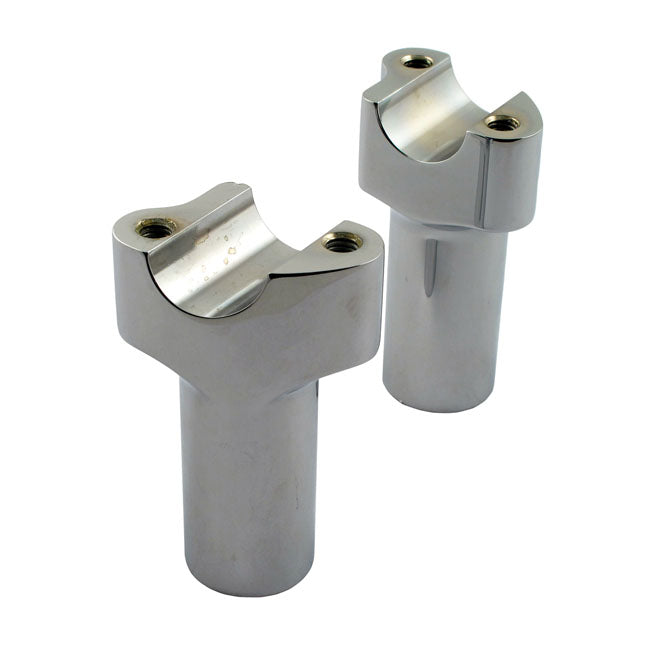 Wild1, Chubby risers. Straight. 3.5" rise. Chrome Risers Wild1