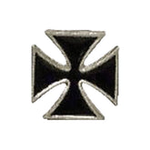 Biker Pins Maltese Cross Pin Black Mcs