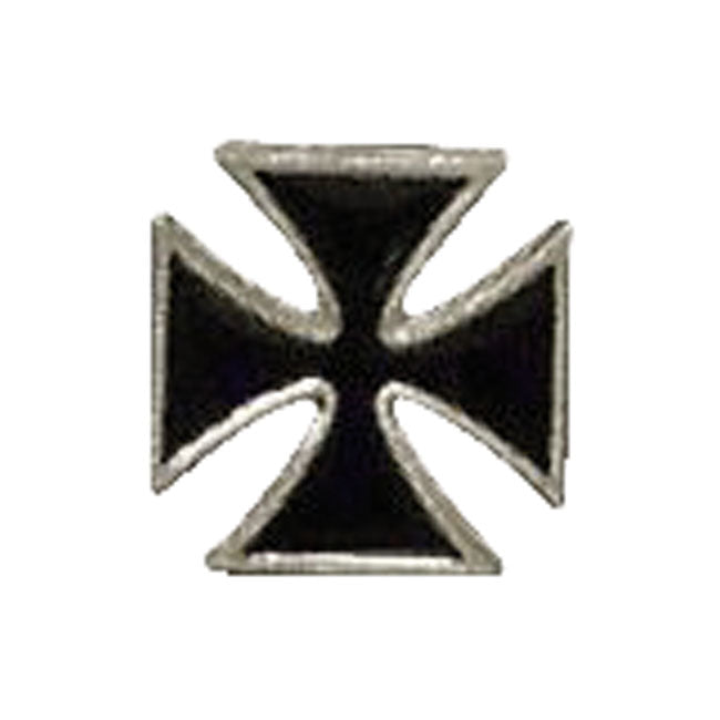 Biker Pins Maltese Cross Pin Black Mcs