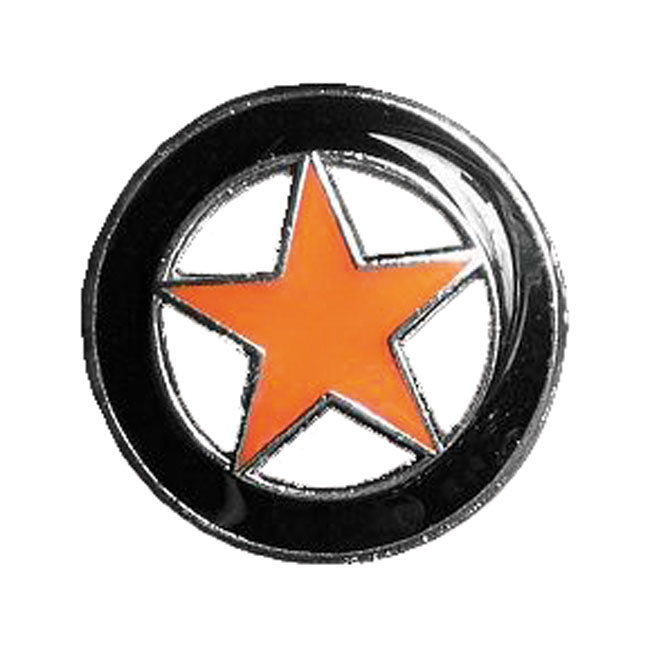 Biker Pins Lone Star Pin Black Orange Pins Mcs