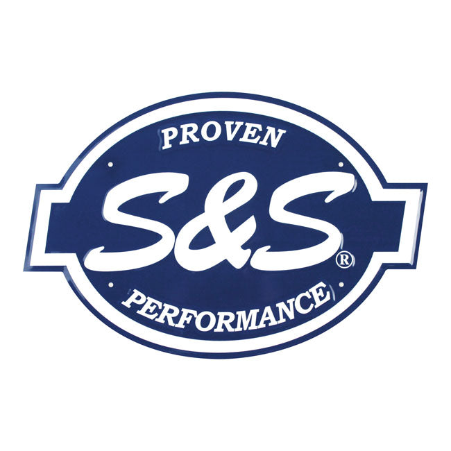 S&S, Embossed sign, aluminum DEALER SIGNS S&S