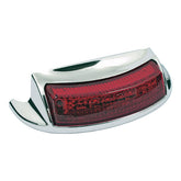 Custom Dynamics Wrap Around Fender Tips, Chrome Red - 09-19 Touring Fender Tips With Light Custom Dynamics