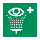 Gm Eyewash Sticker, Green Cross Safety Gramm