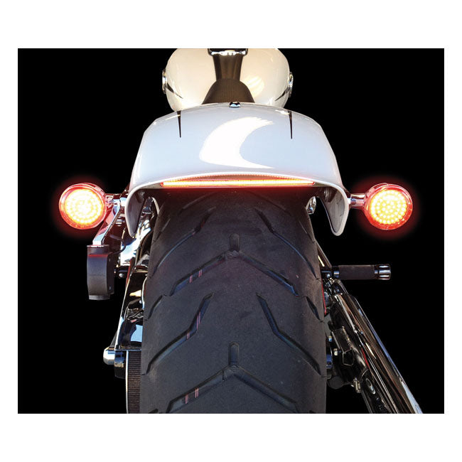 Custom Dynamics Billet LED Taillight Brake & Turn Signal, Chrome - 13+ Breakout Taillights Custom Dynamics