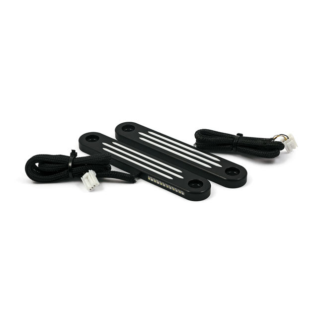 Custom Dynamics ProBEAM® Dynamic Strips™ V2 Front Turn Signals, Black Smoke - 06-13 Touring Light Strips Led Custom Dynamics