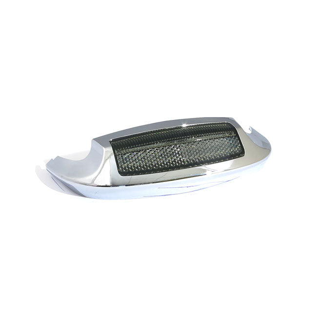 Custom Dynamics Front Fender Light, Chrome Smoked - 14-24 Touring Fender Tips With Light Custom Dynamics