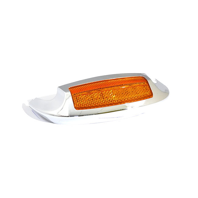 Custom Dynamics front fender tip with light chrome FENDER TIPS WITH LIGHT Custom Dynamics