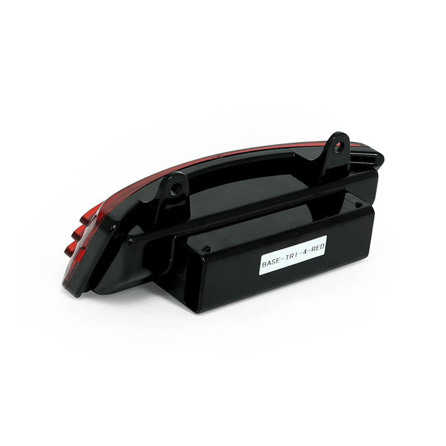 Custom Dynamics Dual Intensity LED TriBAR, Red - 10+ Touring Fender Tips Lenses Custom Dynamics