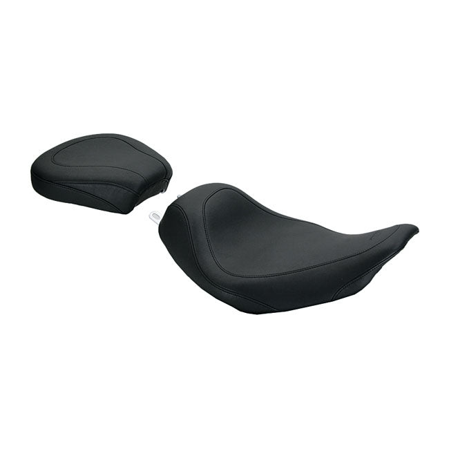 Mustang Pillion Pad Wide Tripper™ Smooth Black Pillion Pads Mustang