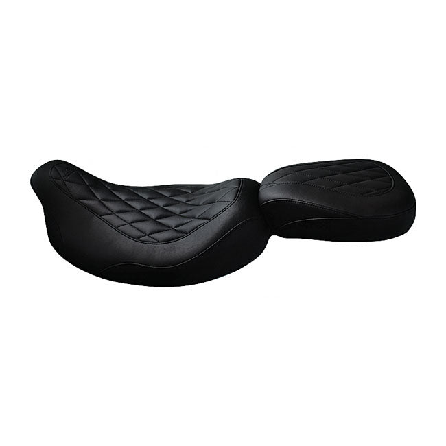 Mustang Seat Wide Tripper™ Solo Diamond Stitch Black Solo Seats Mustang
